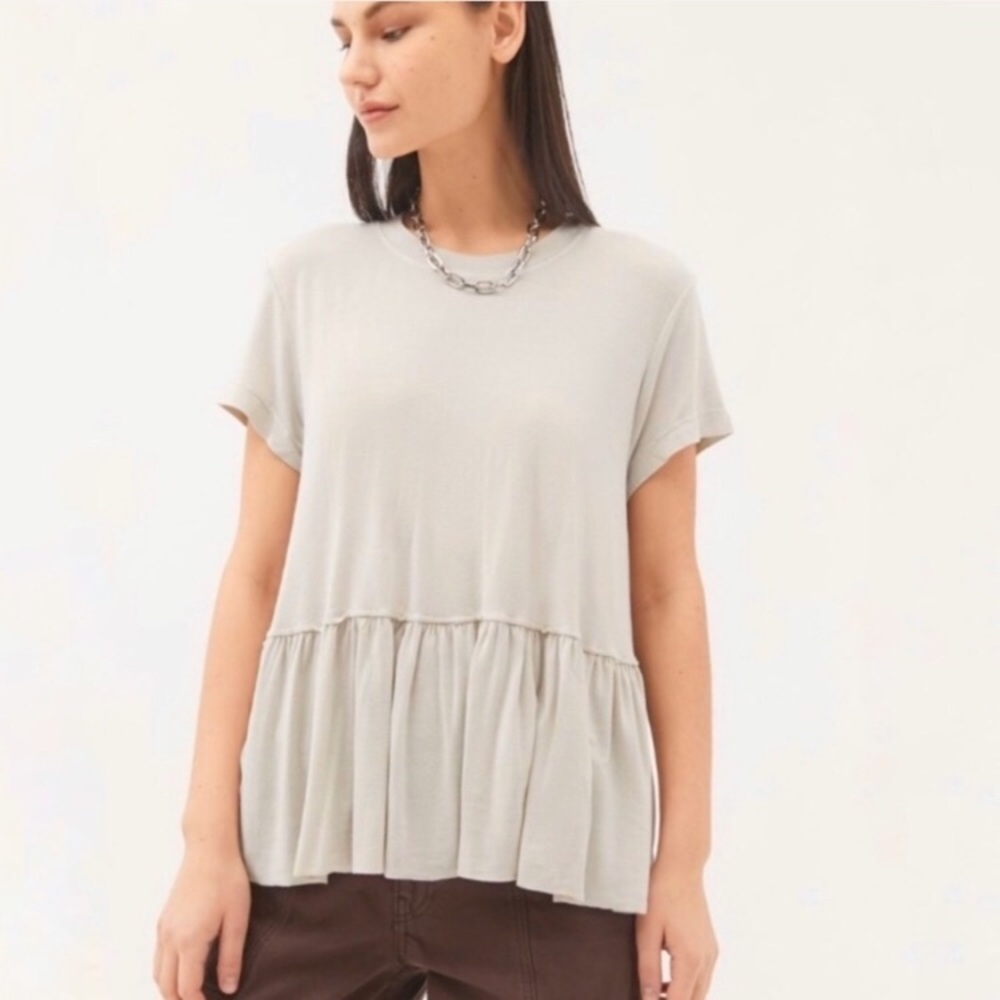 NWT Truly Madly Deeply Dusty Road Peplum Tee (XS)